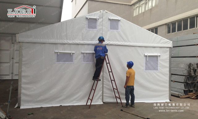 救災(zāi)篷房搭建圖