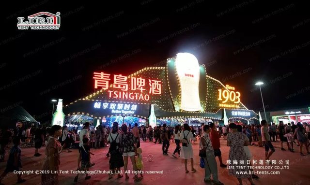 啤酒大篷租賃現(xiàn)場