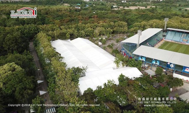 大型展覽帳篷航拍圖