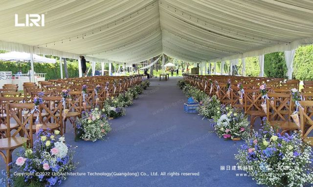 鋁合金婚禮篷房內(nèi)景圖