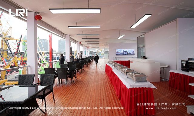 鋁合金三層篷房內(nèi)景圖